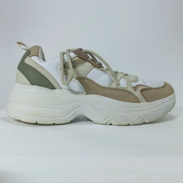 ZairZabar.pk GRACELAND BEIGE AND WHITE CHUNKY TRAINERS